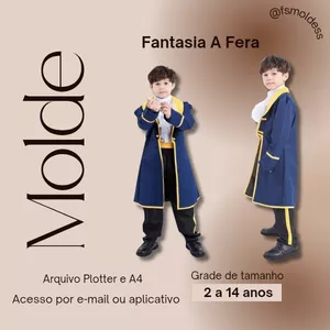 Imagem de capa para o Ebook Molde fantasia a fera