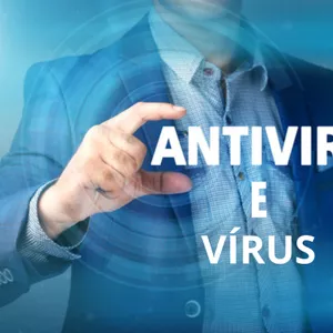 Imagem de capa para o Ebook virus e antivírus