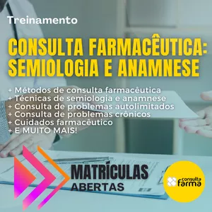 Imagem principal do produto Curso de Consulta Farmacêutica: Anamnese e Semiologia