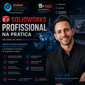 Imagem do curso SolidWorks Profissional na Prática - Do Básico ao Avançado