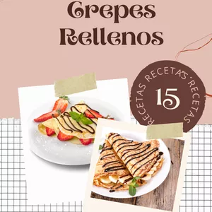 Imagen de portada para Ebook Crepes Rellenos ( Recetas famosas y deliciosas)