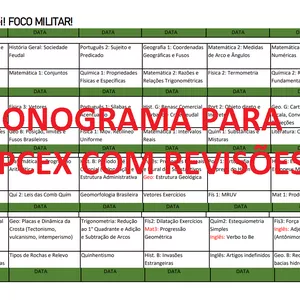 Imagem de capa para o Ebook Cronograma de Estudos Para ESPCEX 