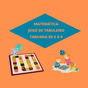 Imagem de capa para o Ebook JOGO DE TABULEIRO COM TABUADAS DE 6 A 9