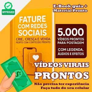 Imagem de capa para o Ebook Fature com Redes Sociais: Crie, Cresça e Venda Perfis com Conteúdo Pronto.