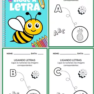 Imagem de capa para o Ebook CADERNO LIGUE AS LETRAS