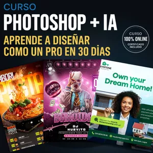 Imagen de portada para Curso online Curso Photoshop + IA