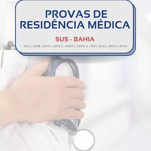 Imagem de capa para o Ebook Provas de Residência Médica - SUS BAHIA - 2017 a 2026 - Acesso Direto 