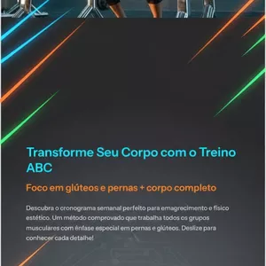 Imagem de capa para o Ebook Transforme seu corpo com o treino ABC