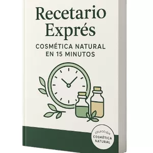 Imagen de portada para Ebook Recetario Exprés: Cosmética Natural en 15 Minutos