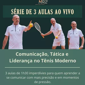 Imagem de capa para o Curso online Comunicação, Tática e Liderança no Tênis Moderno 🎾
