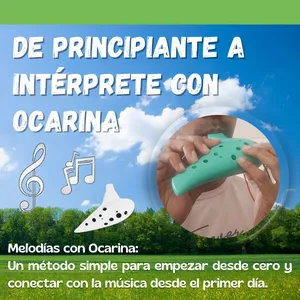 Imagen de portada para Ebook DE PRINCIPIANTE A INTÉRPRETE CON OCARINA. Un método simple para empezar desde cero y conectar con la música desde el primer día.