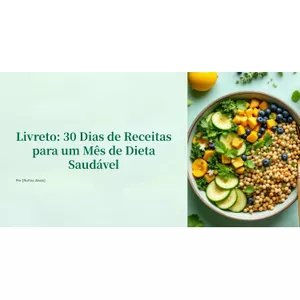 Imagem de capa para o Ebook Melhores Receitas Para Dieta Saudável