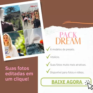 Imagem de capa para o Curso online Preset Gabrielle Grossi - Pack Dream