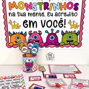 Imagem de capa para o Ebook Semana de provas - Monstrinhos