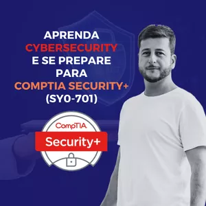 Imagem de capa para o Curso online CompTIA Security+ (SY0-701) Curso Completo + Simulados