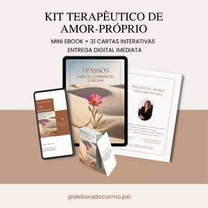 Imagem de capa para o Ebook Kit Terapêutico de Amor-Próprio – Mini eBook + 31 Cartas de Cuidado Diário
