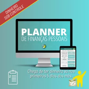 Imagem de capa para o Curso online Planner de Finanças Pessoais!