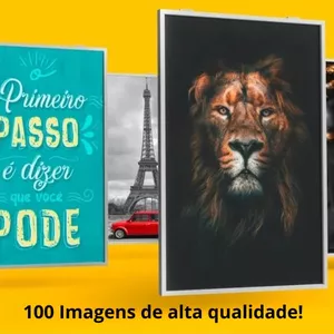 Imagem de capa para o Curso online Produza Placas Decorativas. Pacote com 100 imagens diversas de alta qualidade, prontas para impressão.