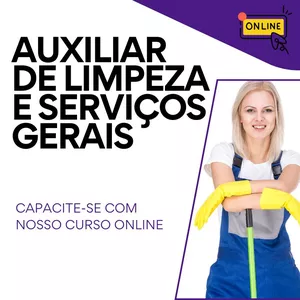 Imagem do curso Auxiliar de Limpeza e Serviços Gerais