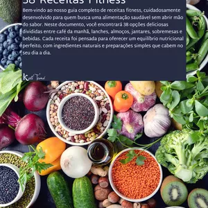 Imagem de capa para o Ebook 38 RECEITAS FITNESS FÁCEIS E RÁPIDAS 