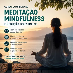 Imagem do curso CURSO COMPLETO DE MEDITAÇÃO MINDFULNESS E REDUÇÃO DO ESTRESSE