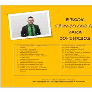 Imagem de capa para o Ebook E-book Serviço Social Para Concurso