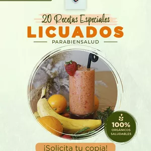 Imagen de portada para Ebook 20 Licuados Especiales para Transformar tu Salud🧋💚