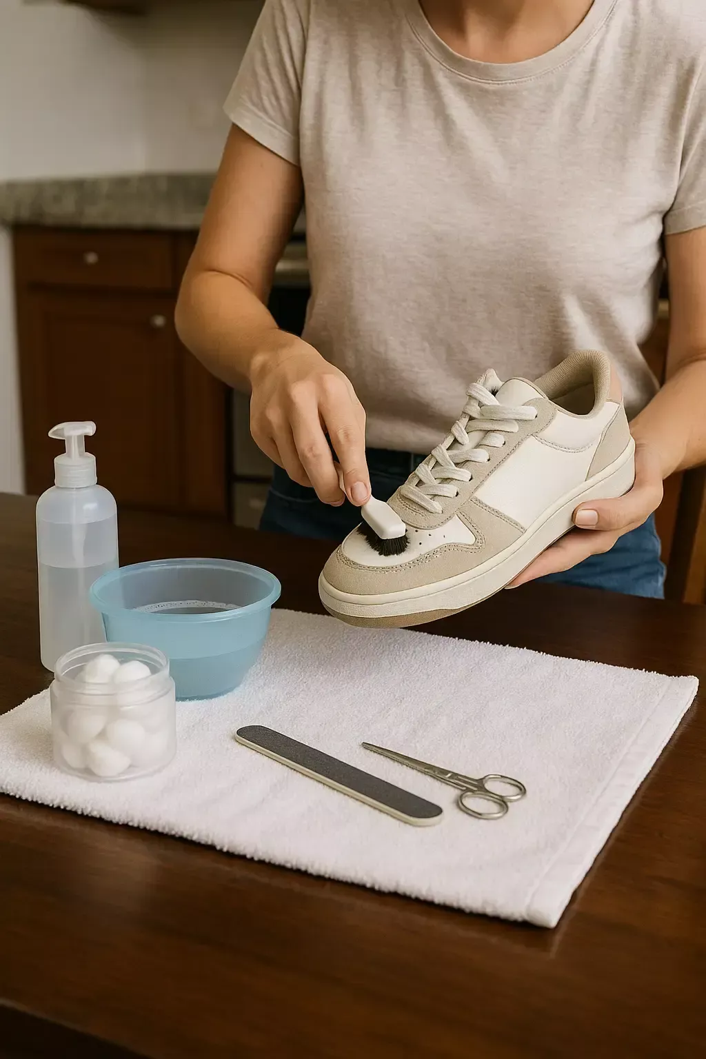 Técnicas e materiais detalhados