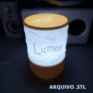 Imagem de capa para o Curso online Arquivo STL - Luminária de Mesa - Tema Feitiços de Harry Potter