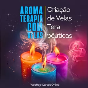 Imagem de capa para o Ebook Aromaterapia com Velas: Criação de Velas Terapêuticas