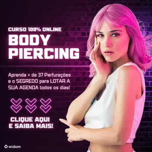 Imagem de capa para o Curso online Widom Body Piercing | Formação Profissional