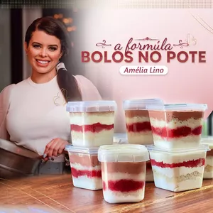 Imagem de capa para o Curso online A FÓRMULA DOS BOLOS NO POTE -  Amélia Lino