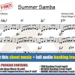 Cover image for Online course Summer Samba (Sheet Music + Backing Tracks)