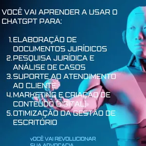 Imagem de capa para o Curso online Inteligência Artificial para Advogados: Do Zero à Excelência