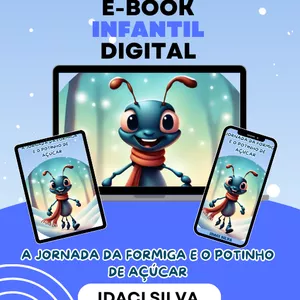 Imagem de capa para o Ebook A Jornada da Formiga e o Potinho de Açucar