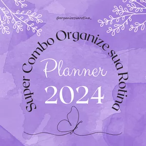 Imagem de capa para o Ebook  Planner 2024 - Super Combo Organize sua Rotina