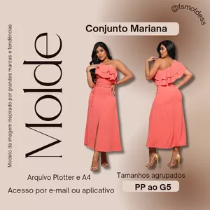 Imagem de capa para o Ebook Molde conjunto Mariana 