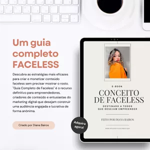 Imagem de capa para o Ebook UM GUIA COMPLETO FACELESS 