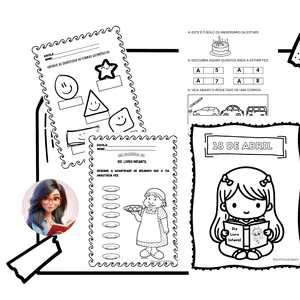 Imagem de capa para o Ebook Atividades dia do livro infantil