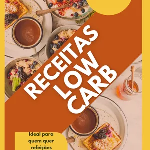 Imagem de capa para o Ebook Receitas Low Carb