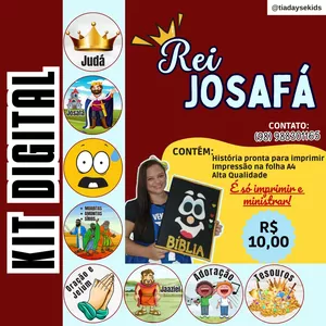 Imagem de capa para o Ebook REI JOSAFÁ- História Bíblica