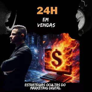 Imagem de capa para o Ebook 24 Horas em vendas - Estratégias Ocultas do Marketing Digital