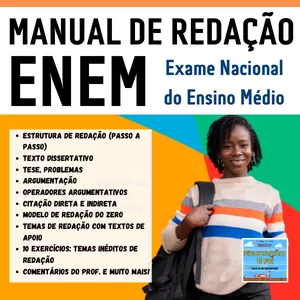 Imagem de capa para o Ebook MANUAL DE REDAÇÃO ENEM