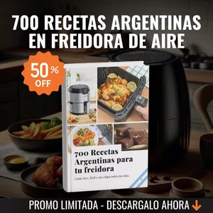 Imagen de portada para Ebook EBOOK: 700 Recetas Argentinas para tu freidora de aire