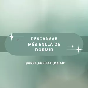 Imagen de portada para Curso online DESCANSAR, MÉS ENLLÀ DE DORMIR