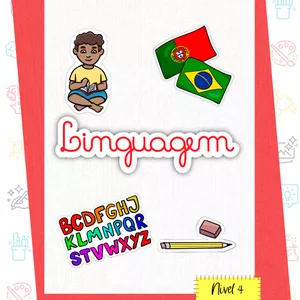 Imagem de capa para o Ebook Linguagem Nível 4 - Letrinhas que surpreendem