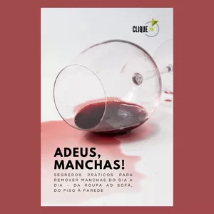 Imagem de capa para o Ebook Adeus, Manchas! Segredos práticos para remover manchas do dia a dia – da roupa ao sofá, do piso à parede