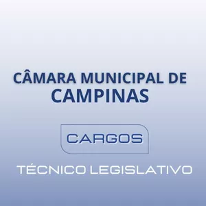 Imagem de capa para o Curso online CÂMARA MUNICIPAL DE CAMPINAS (SP) - Técnico Legislativo