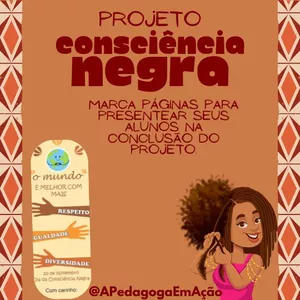 Imagem de capa para o Ebook Marca Páginas Consciência Negra