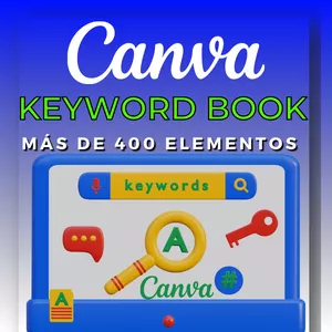 Imagen de portada para Ebook 📲 Keyword book, más de 400 elementos en CANVA 